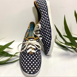 Navy Dotted Keds
